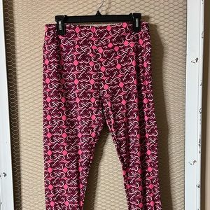 LuLaRoe Leggings TC Hearts Knots